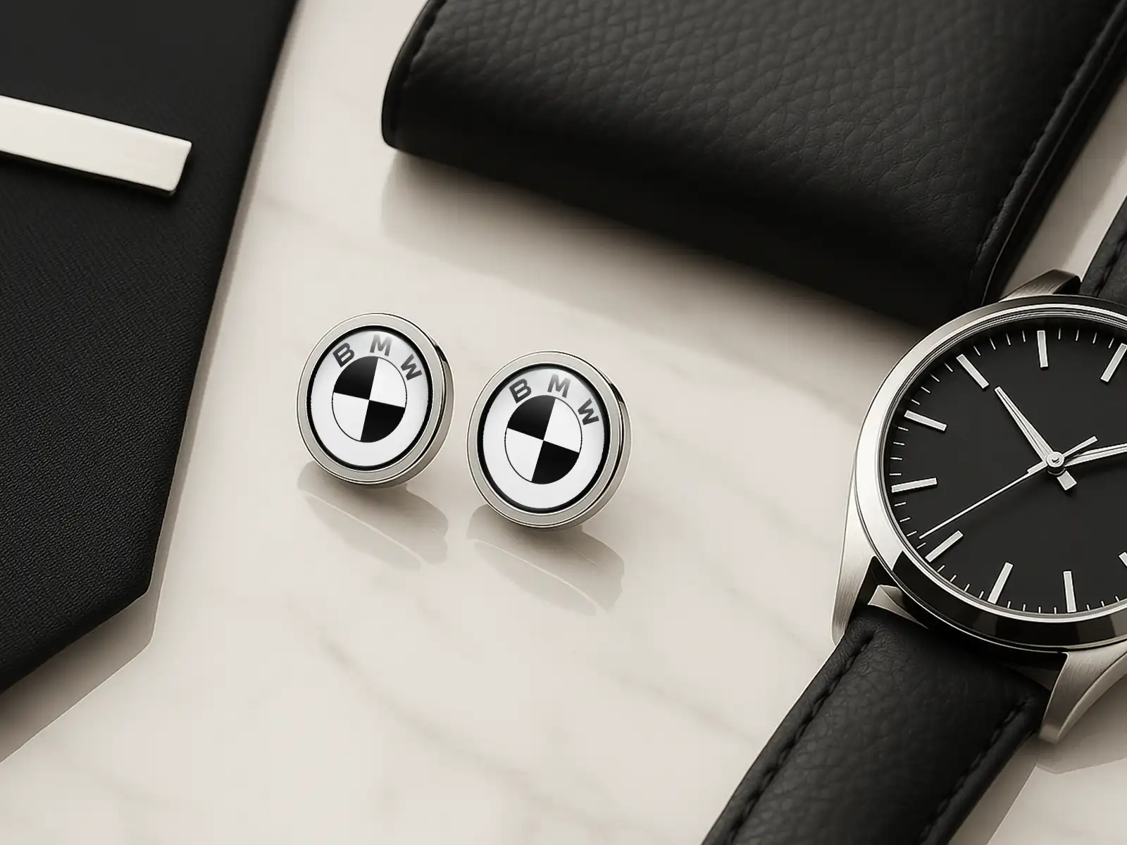 BMW Personalized Cufflinks Men Racing Drift Premium Model